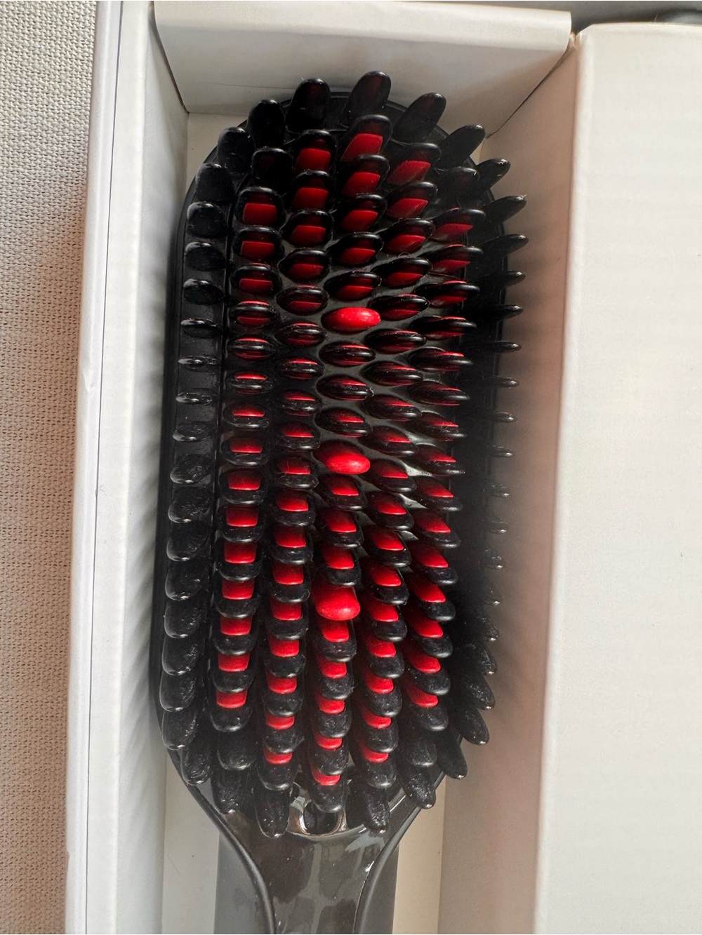 Tymo iONIC PLUS Hair Straightening Brush — White/Black - Picture 8 of 8